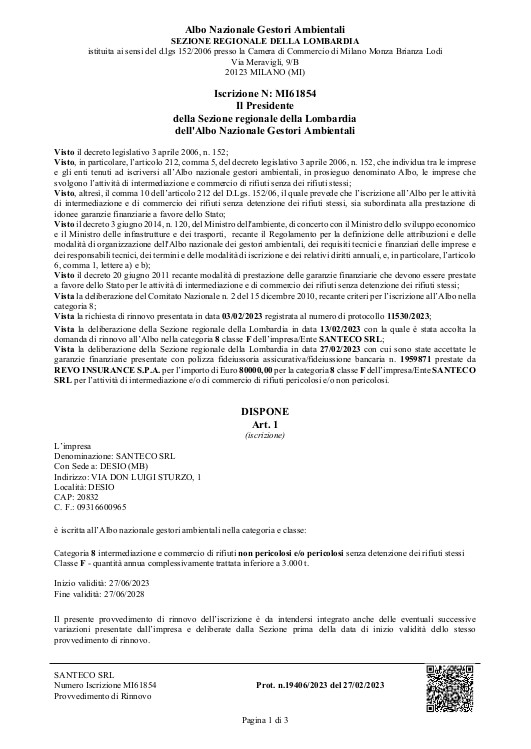 Autorizzazione intermediazione